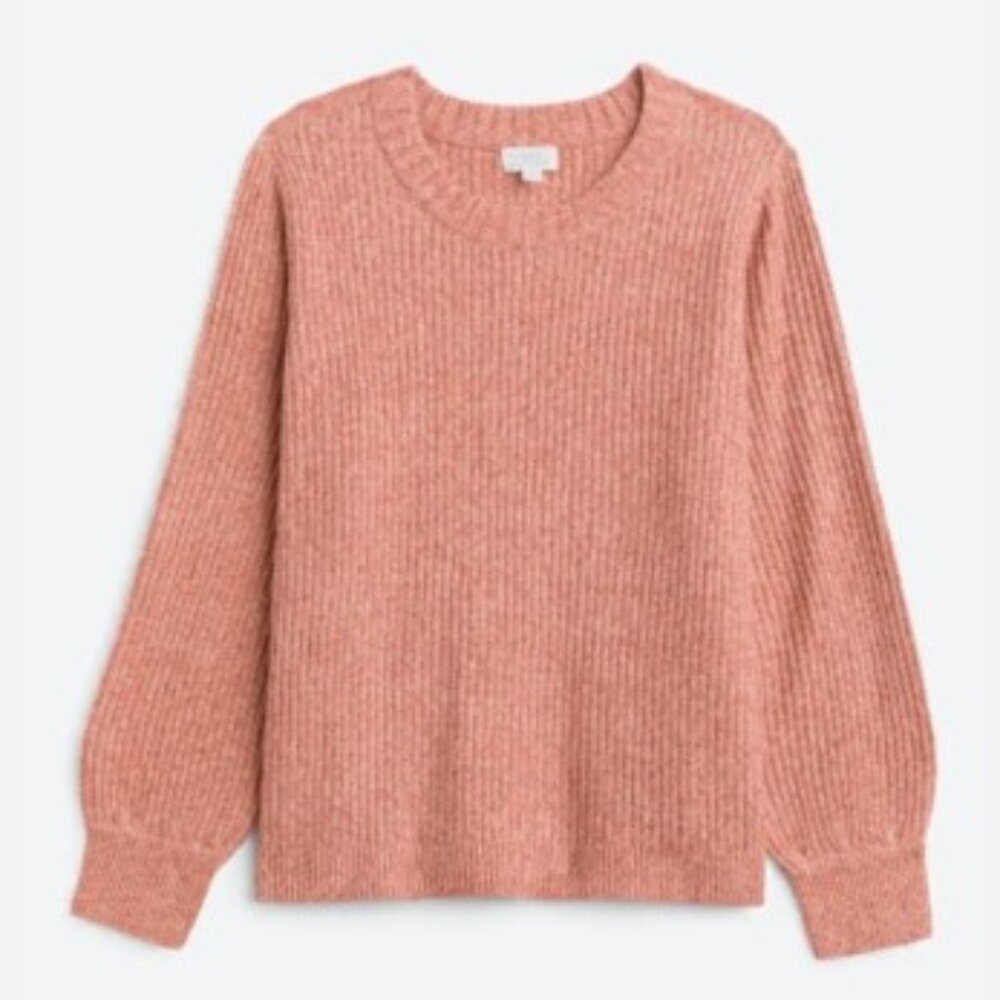 Market & Spruce Aspen Cropped Blouson Sleeve Sweater - Size XL